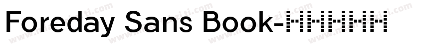 Foreday Sans Book字体转换